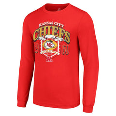 Kansas City Chiefs Starter Retro Long Sleeve Graphic T-Shirt - Red T-shirts
