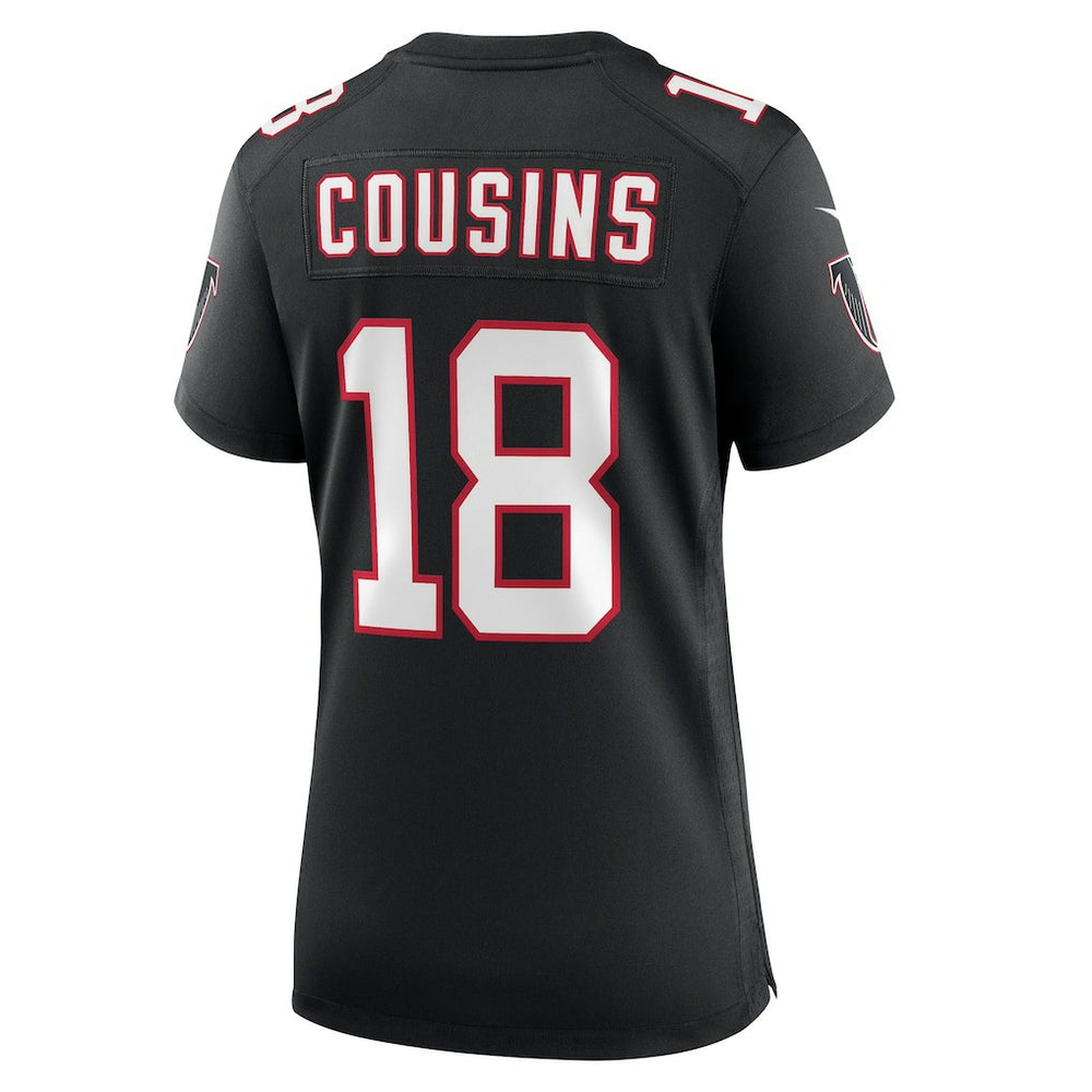 Kirk Cousins Atlanta Falcons Women's Alternate Game Jersey - Black Jerseys