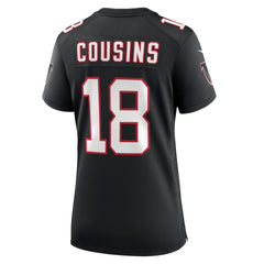 Kirk Cousins Atlanta Falcons Women's Alternate Game Jersey - Black Jerseys