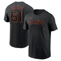 Jung Hoo Lee San Francisco Giants Nike  Fuse Name & Number T-Shirt - Black T-shirts