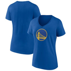 Golden State Warriors Women's Primary Logo V-Neck T-Shirt Royal