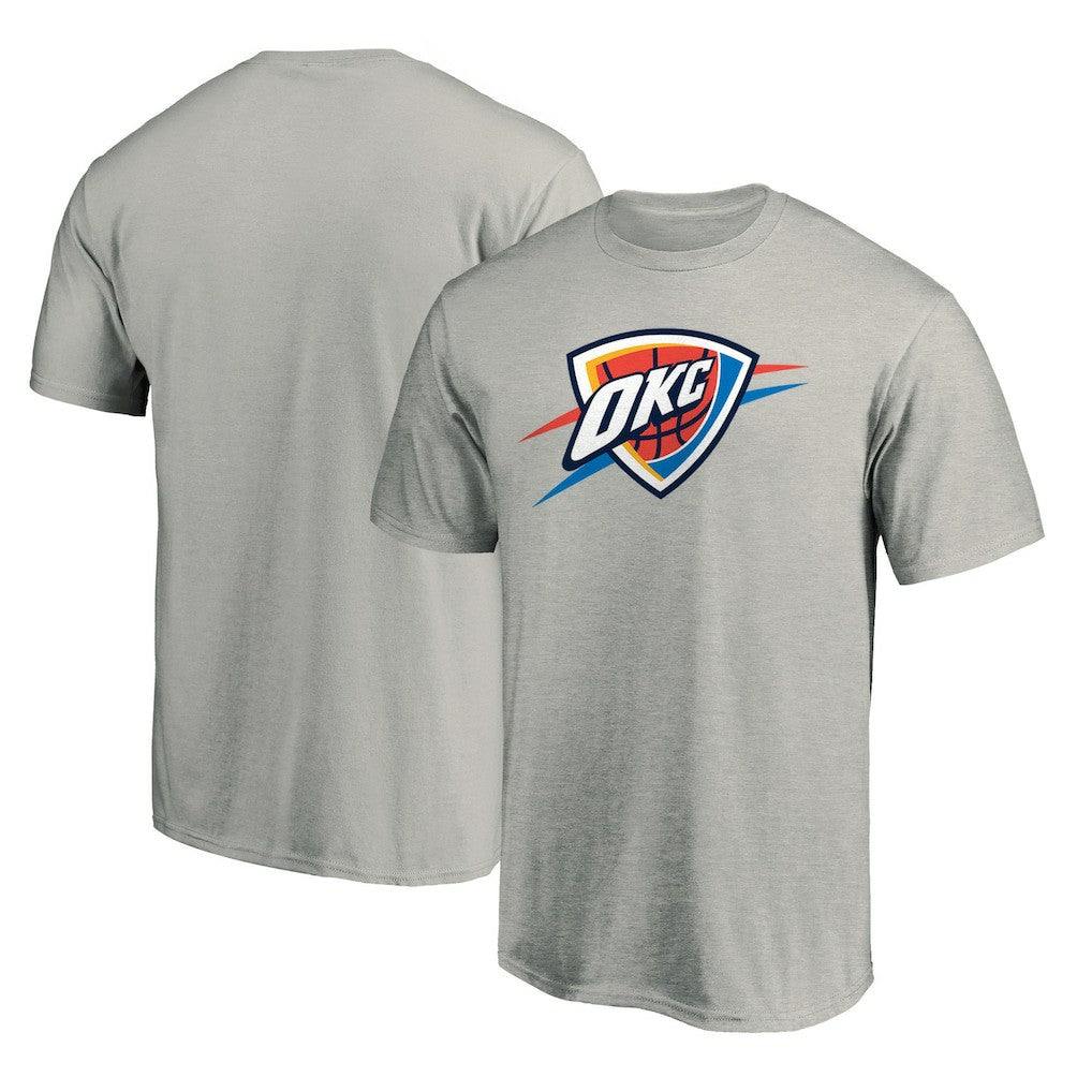 Oklahoma City Thunder Primary Logo T-Shirt Heather Gray