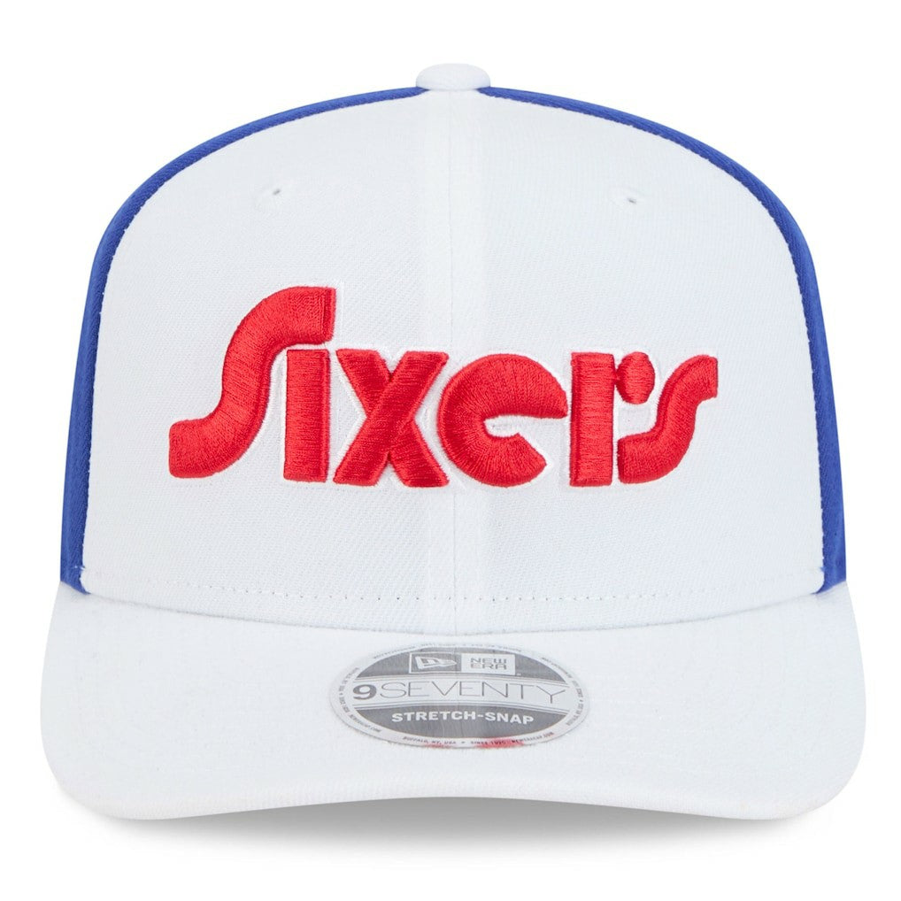 Philadelphia 76ers 2024/25 City Edition 9SEVENTY Stretch-Snap Hat White - New Era