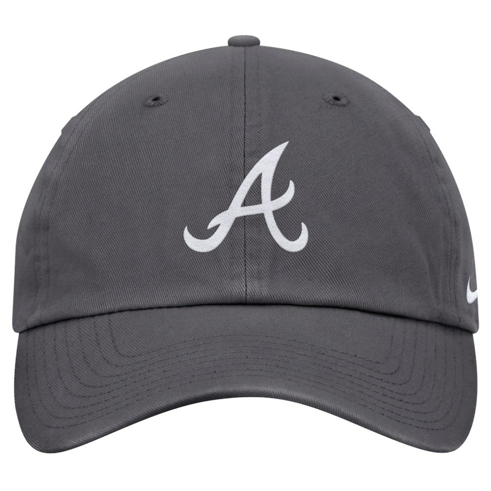 Atlanta Braves Nike Club Adjustable Hat - Gray Hats