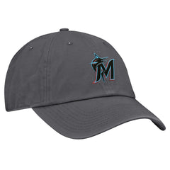 Miami Marlins Nike Club Adjustable Hat - Gray Hats