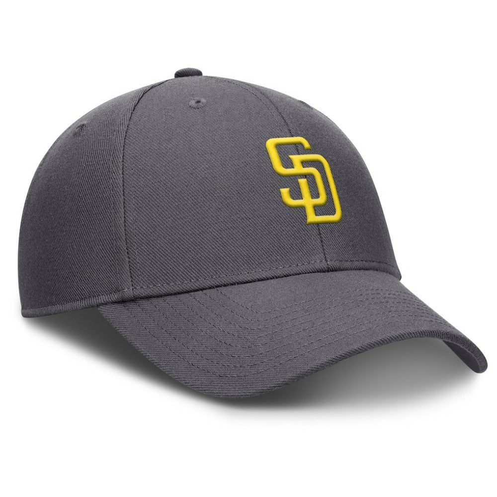 San Diego Padres Nike Club Performance Adjustable Hat - Gray Hats