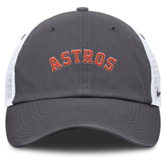 Houston Astros Nike Wordmark Club Adjustable Trucker Hat - Gray Hats