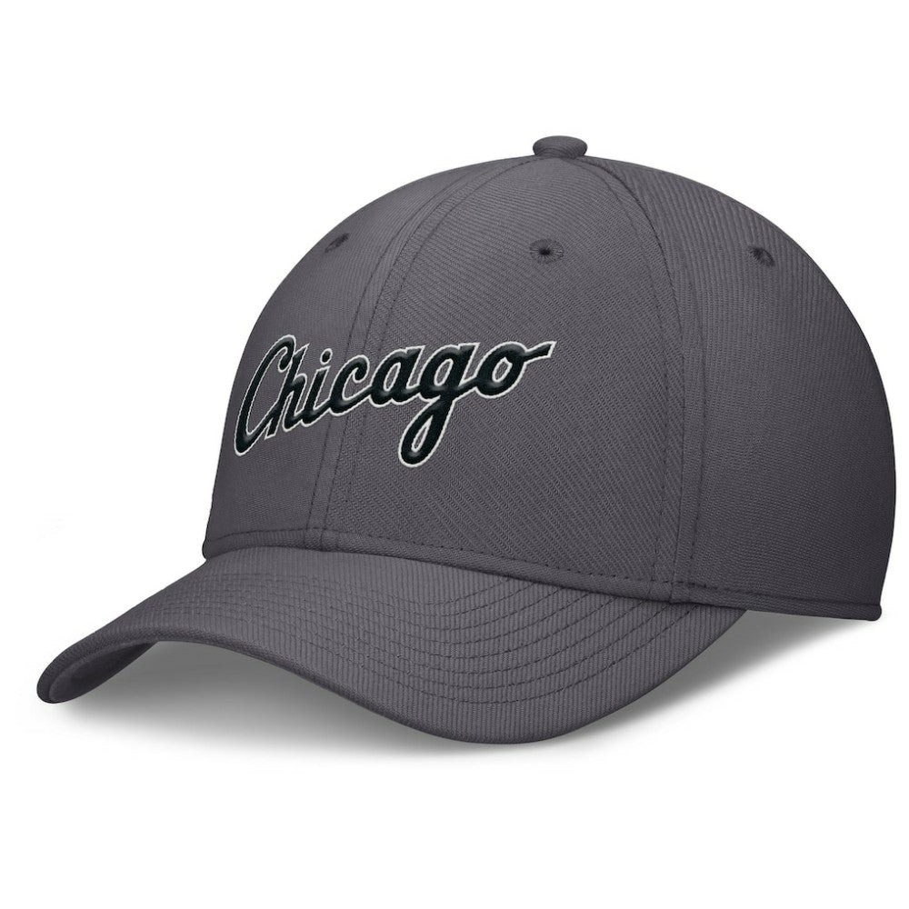 Chicago White Sox Nike Swoosh Performance Flex Hat - Gray Hats