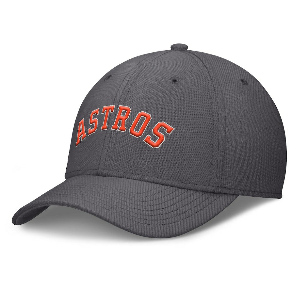 Houston Astros Nike Swoosh Performance Flex Hat - Charcoal Hats