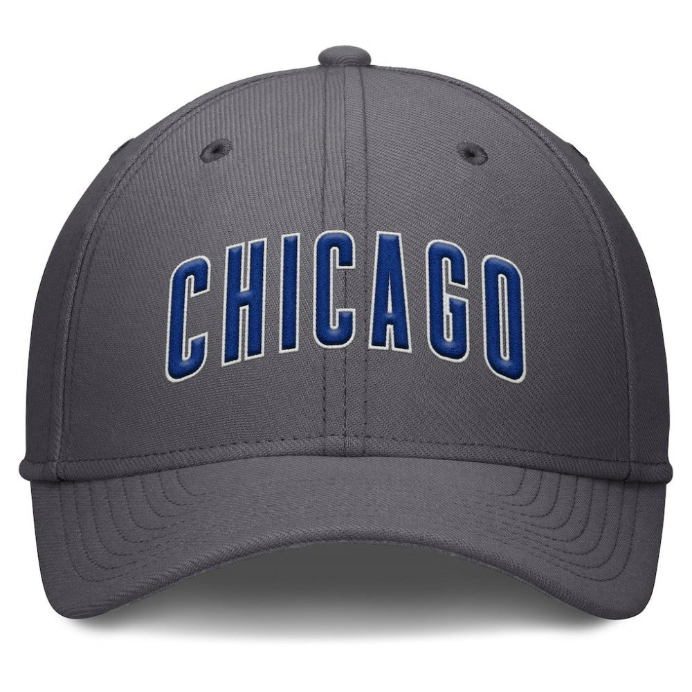 Chicago Cubs Nike Swoosh Performance Flex Hat - Gray Hats