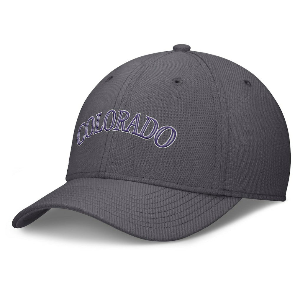 Colorado Rockies Nike Swoosh Performance Flex Hat - Gray Hats