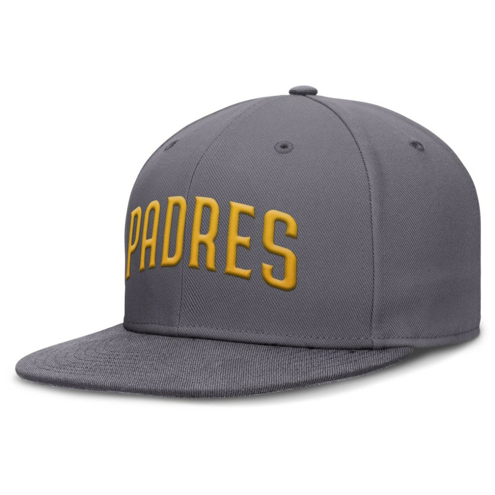 San Diego Padres Nike Performance True Fitted Hat - Gray Hats