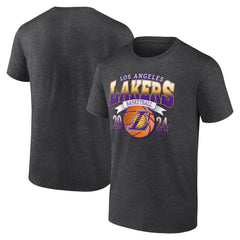 Los Angeles Lakers Fast Break Finisher T-Shirt Charcoal
