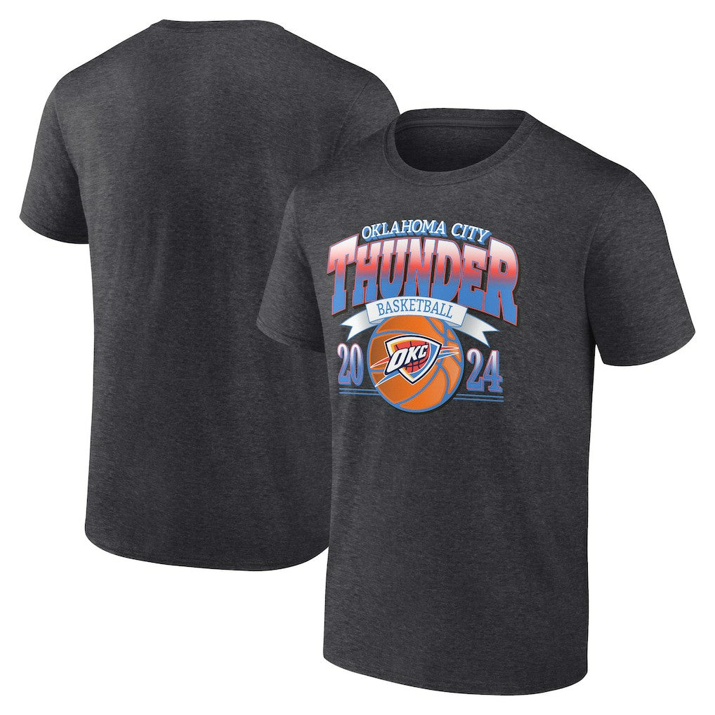 Oklahoma City Thunder Fast Break Finisher T-Shirt Charcoal