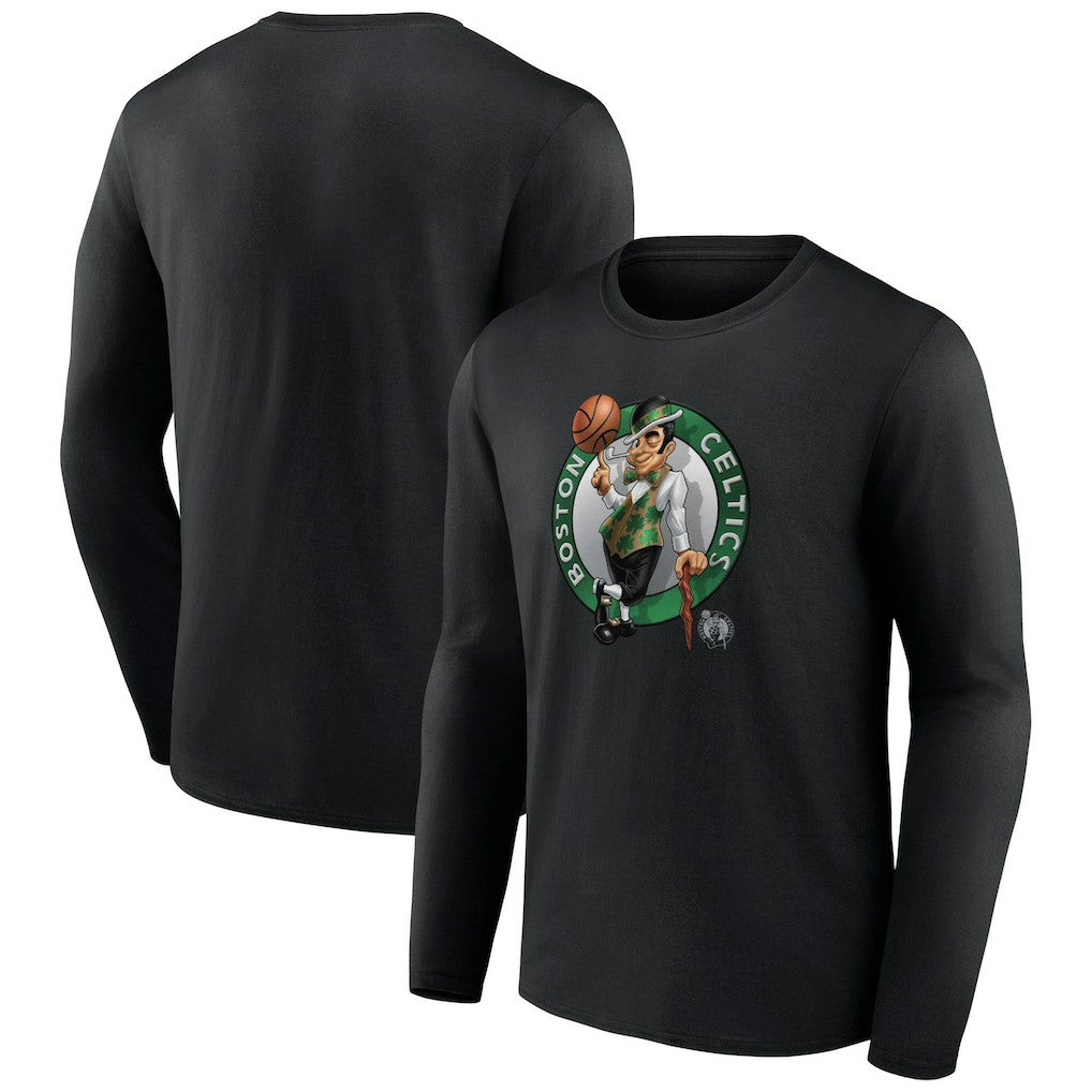 Boston Celtics Midnight Mascot Long Sleeve T-Shirt Black outlet