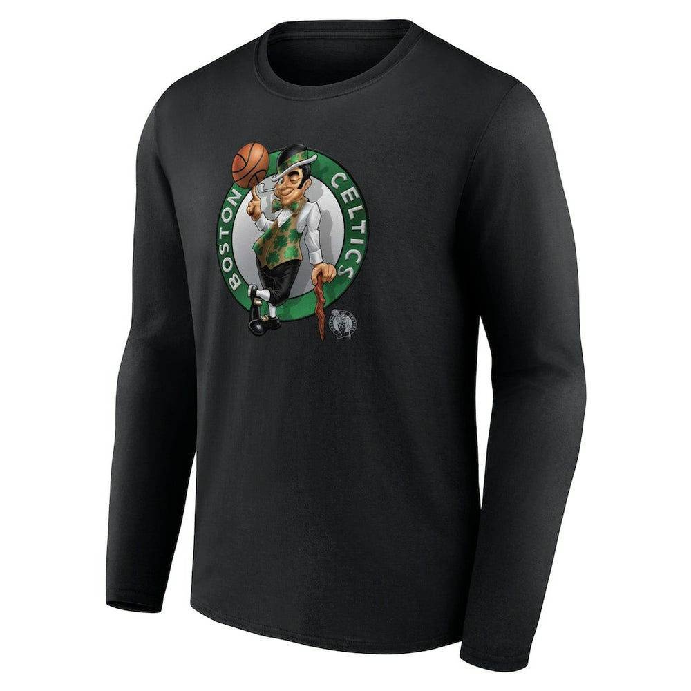 Boston Celtics Midnight Mascot Long Sleeve T-Shirt Black outlet