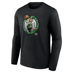 Boston Celtics Midnight Mascot Long Sleeve T-Shirt Black outlet