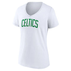 Boston Celtics Women's Wordmark Home V-Neck T-Shirt White outlet