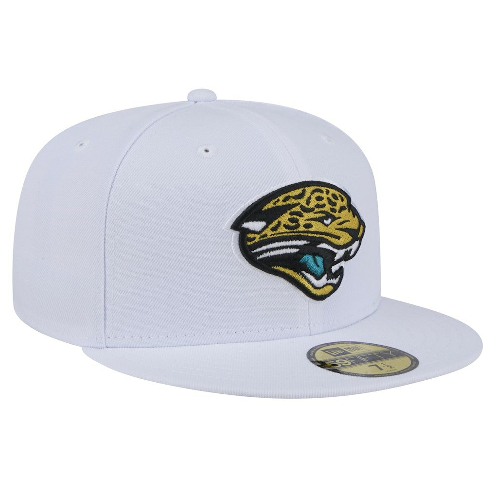 Jacksonville Jaguars New Era Throwback Logo Omaha 59FIFTY Fitted Hat - White Hats