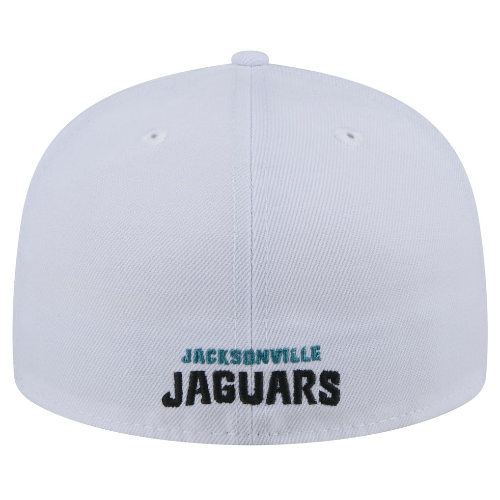 Jacksonville Jaguars New Era Throwback Logo Omaha 59FIFTY Fitted Hat - White Hats