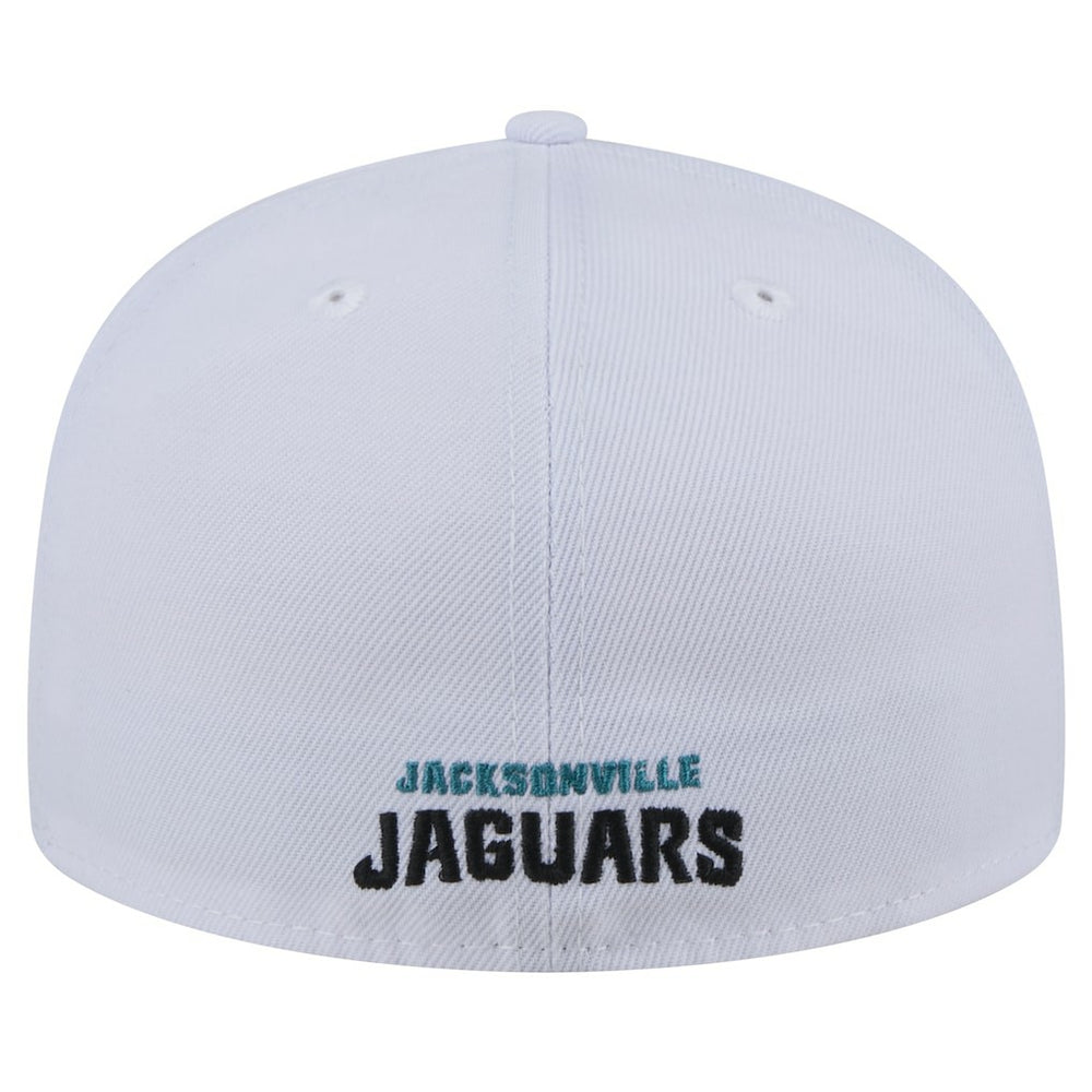 Jacksonville Jaguars New Era Throwback Logo Omaha 59FIFTY Fitted Hat - White Hats