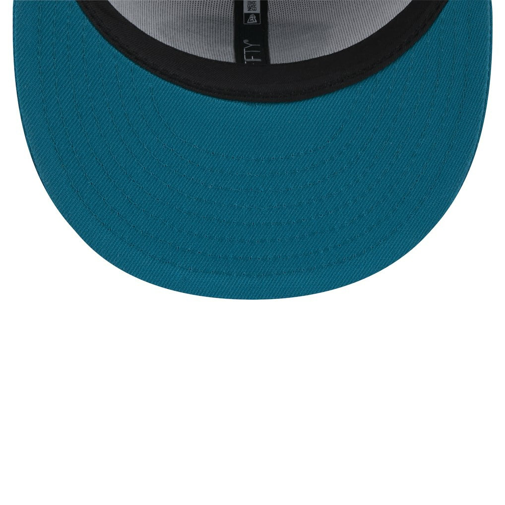 Jacksonville Jaguars New Era Throwback Logo Flipside Two-Tone 59FIFTY Fitted Hat - White/Teal Hats