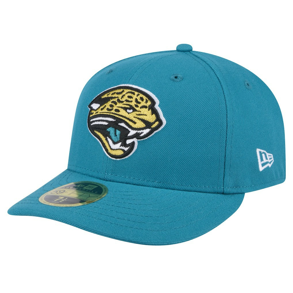 Jacksonville Jaguars New Era Throwback Logo Omaha Low Profile 59FIFTY Fitted Hat - Teal Hats