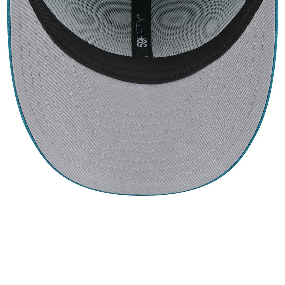 Jacksonville Jaguars New Era Throwback Logo Omaha Low Profile 59FIFTY Fitted Hat - Teal Hats