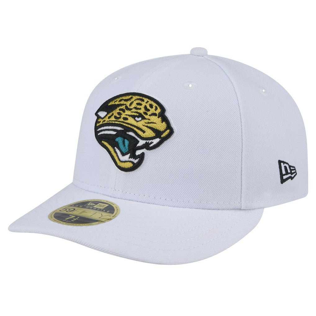 Jacksonville Jaguars New Era Throwback Logo Omaha Low Profile 59FIFTY Fitted Hat - White Hats