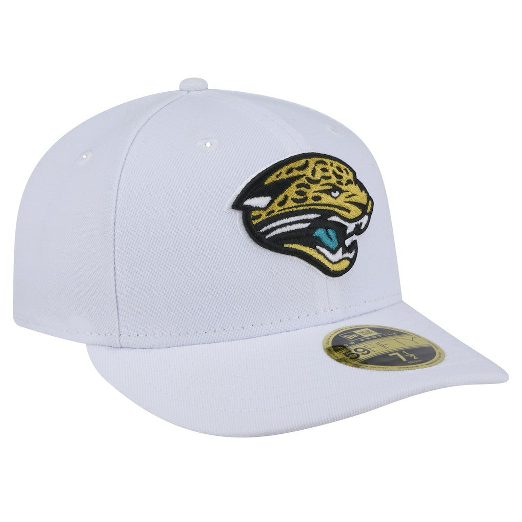 Jacksonville Jaguars New Era Throwback Logo Omaha Low Profile 59FIFTY Fitted Hat - White Hats