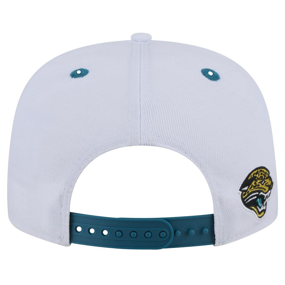 Jacksonville Jaguars New Era Throwback Sparky Original Fit 9FIFTY Snapback Hat - White/Teal Hats