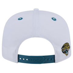 Jacksonville Jaguars New Era Throwback Sparky Original Fit 9FIFTY Snapback Hat - White/Teal Hats