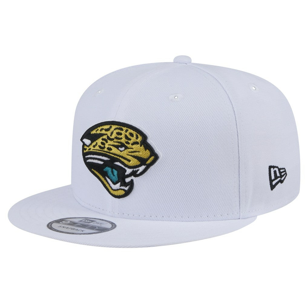 Jacksonville Jaguars New Era Throwback Logo Standard 9FIFTY Snapback Hat - White Hats