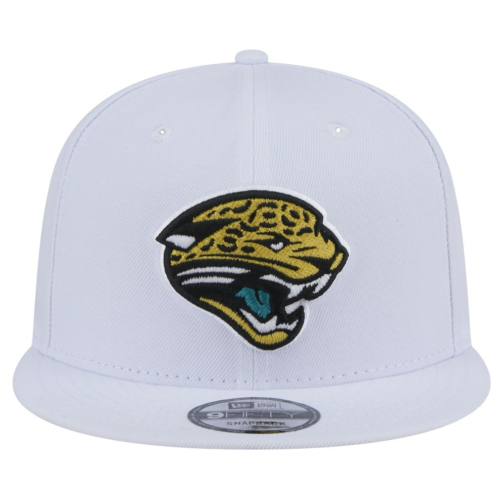 Jacksonville Jaguars New Era Throwback Logo Standard 9FIFTY Snapback Hat - White Hats