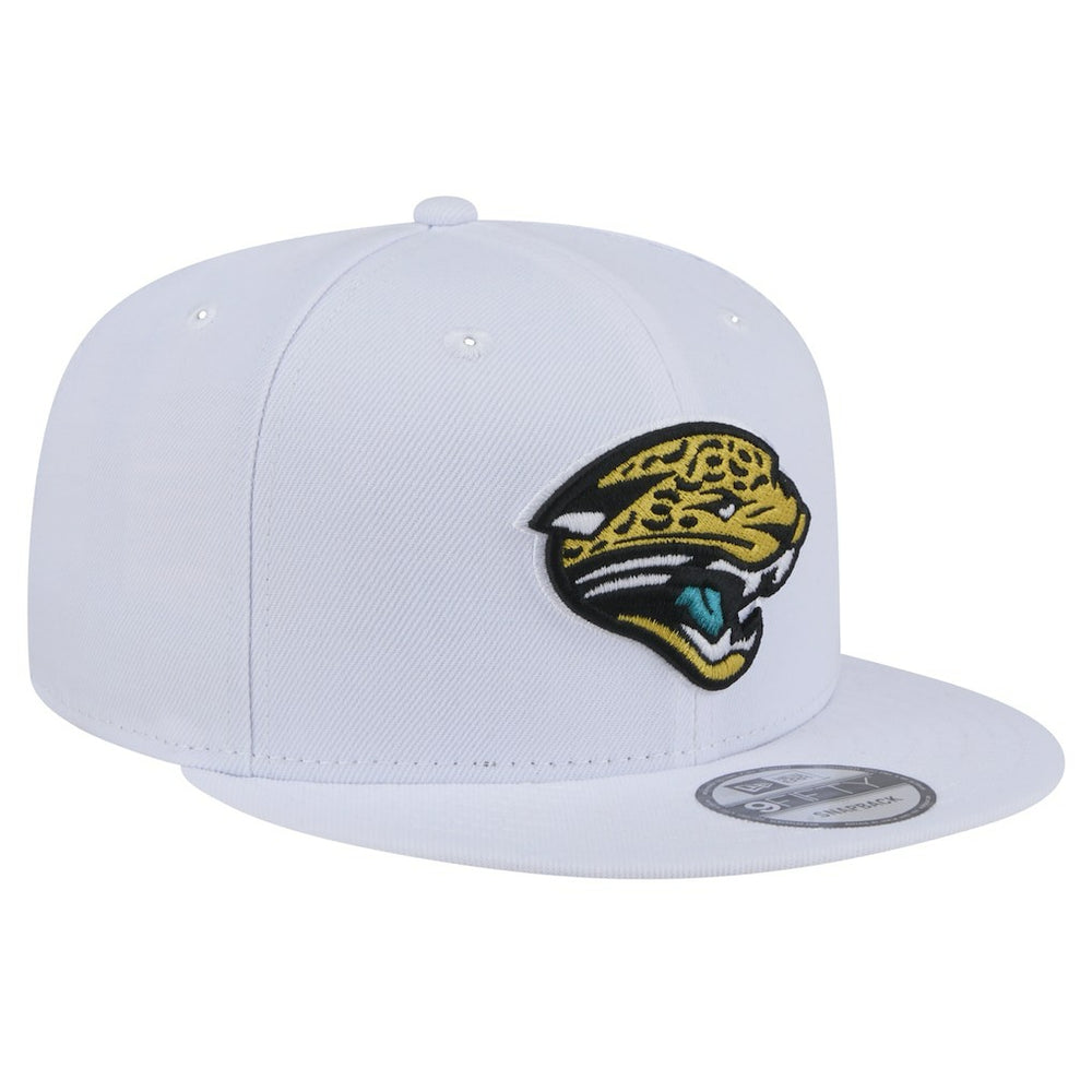 Jacksonville Jaguars New Era Throwback Logo Standard 9FIFTY Snapback Hat - White Hats