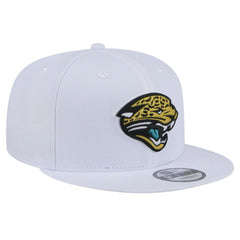 Jacksonville Jaguars New Era Throwback Logo Standard 9FIFTY Snapback Hat - White Hats