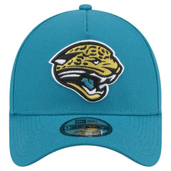Jacksonville Jaguars New Era Throwback Logo Standard A-Frame 9FORTY Adjustable Hat - Teal Hats
