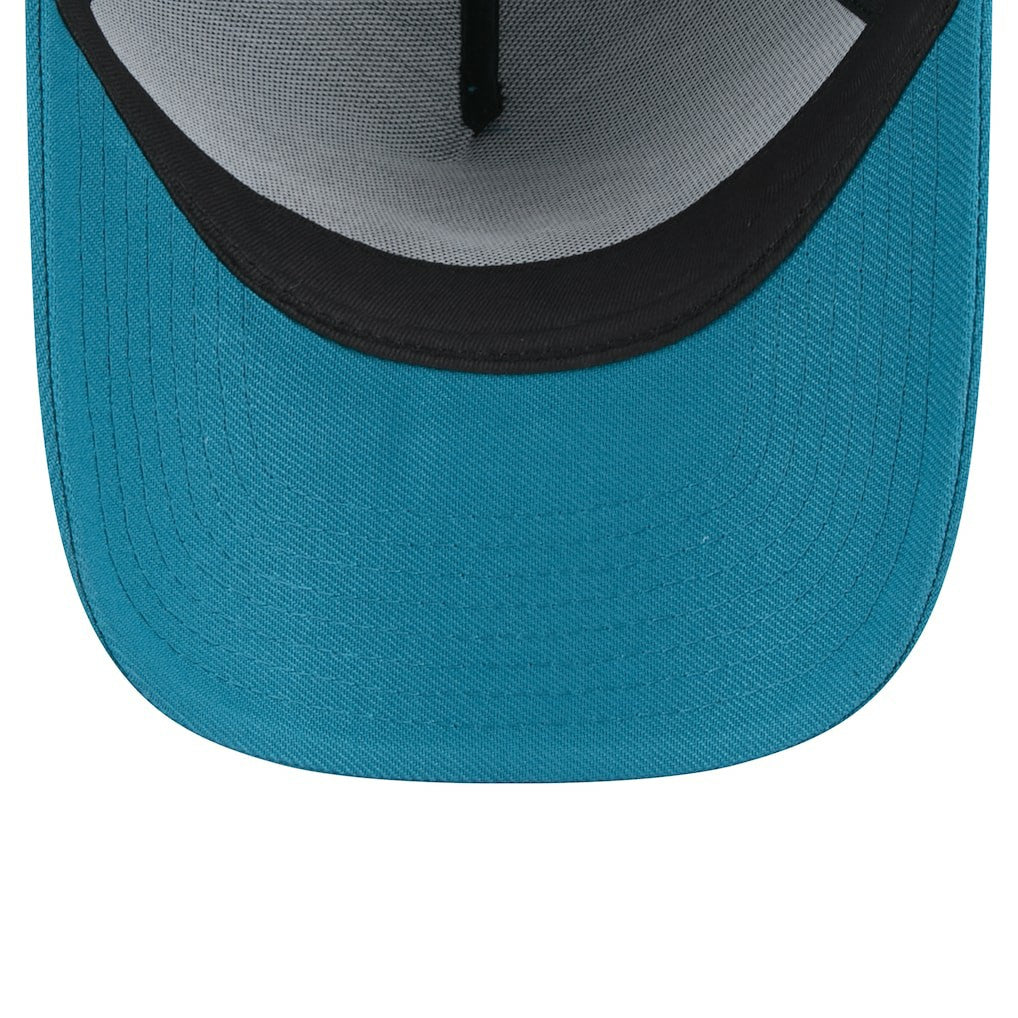 Jacksonville Jaguars New Era Throwback Logo Standard A-Frame 9FORTY Adjustable Hat - Teal Hats
