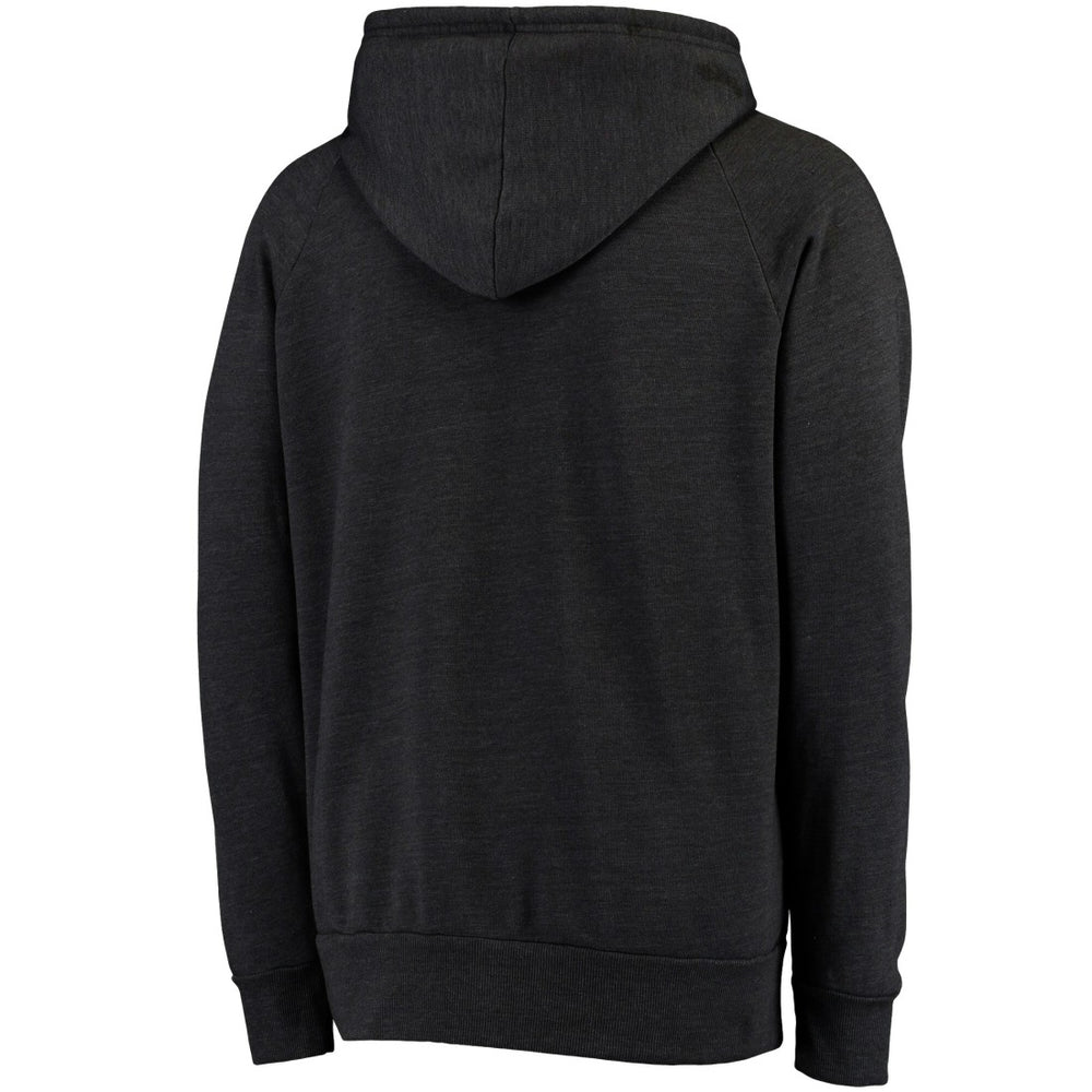 Detroit Lions Majestic Threads Raglan Tri-Blend Pullover Hoodie - Black Hoodies