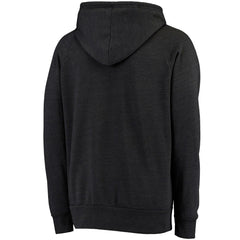 Detroit Lions Majestic Threads Raglan Tri-Blend Pullover Hoodie - Black Hoodies