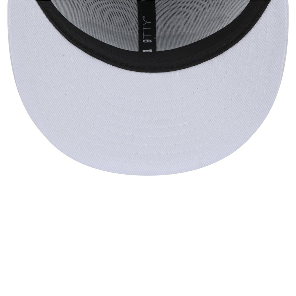 Jacksonville Jaguars New Era Throwback Crawl Standard 9FIFTY Snapback Hat - White Hats