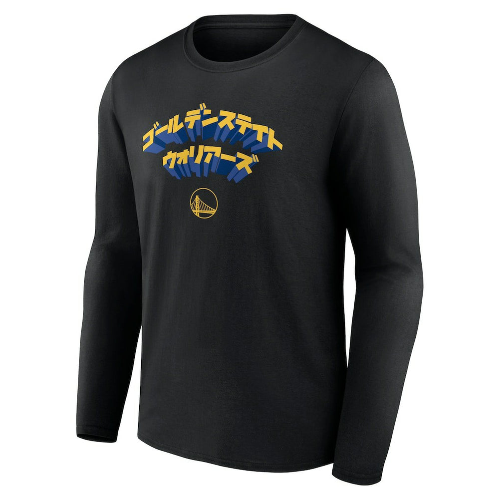 Golden State Warriors Japanese Heritage Long Sleeve T-Shirt Black