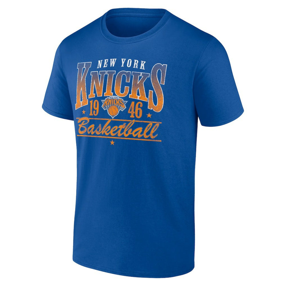New York Knicks Give And Go Play T-Shirt Blue