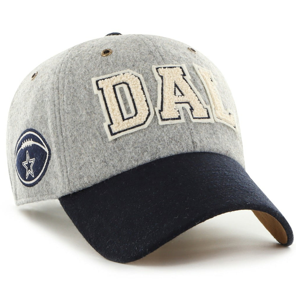 Dallas Cowboys Stoney Clover Lane x '47 Unisex Block Clean Up Adjustable Hat - Gray/Navy Hats