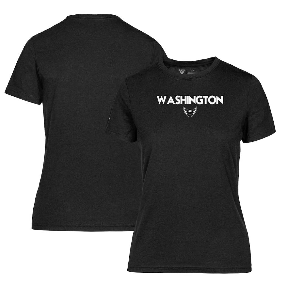 Washington Capitals Levelwear Women's Maddox City Capsule T-Shirt - Black | US 201531174