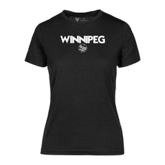 Winnipeg Jets Levelwear Women's Maddox City Capsule T-Shirt - Black | US 201531184