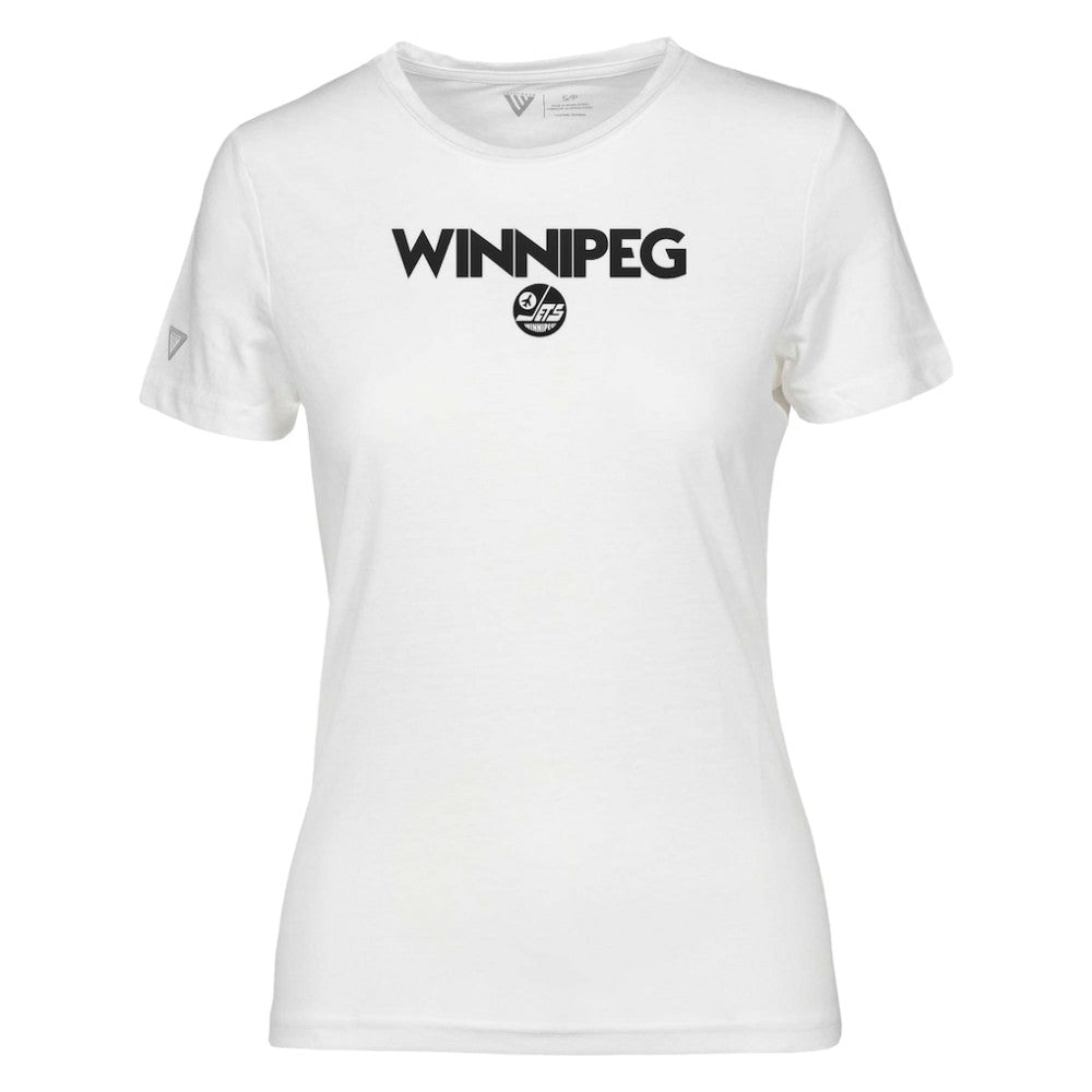 Winnipeg Jets Levelwear Women's Maddox City Capsule T-Shirt - White | US 201531185