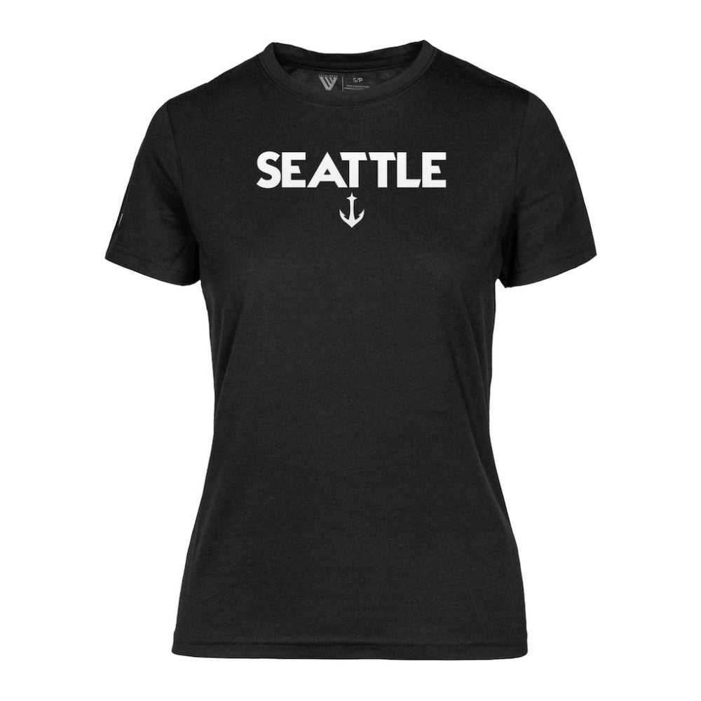 Seattle Kraken Levelwear Women's Maddox City Capsule T-Shirt - Black | US 201531188