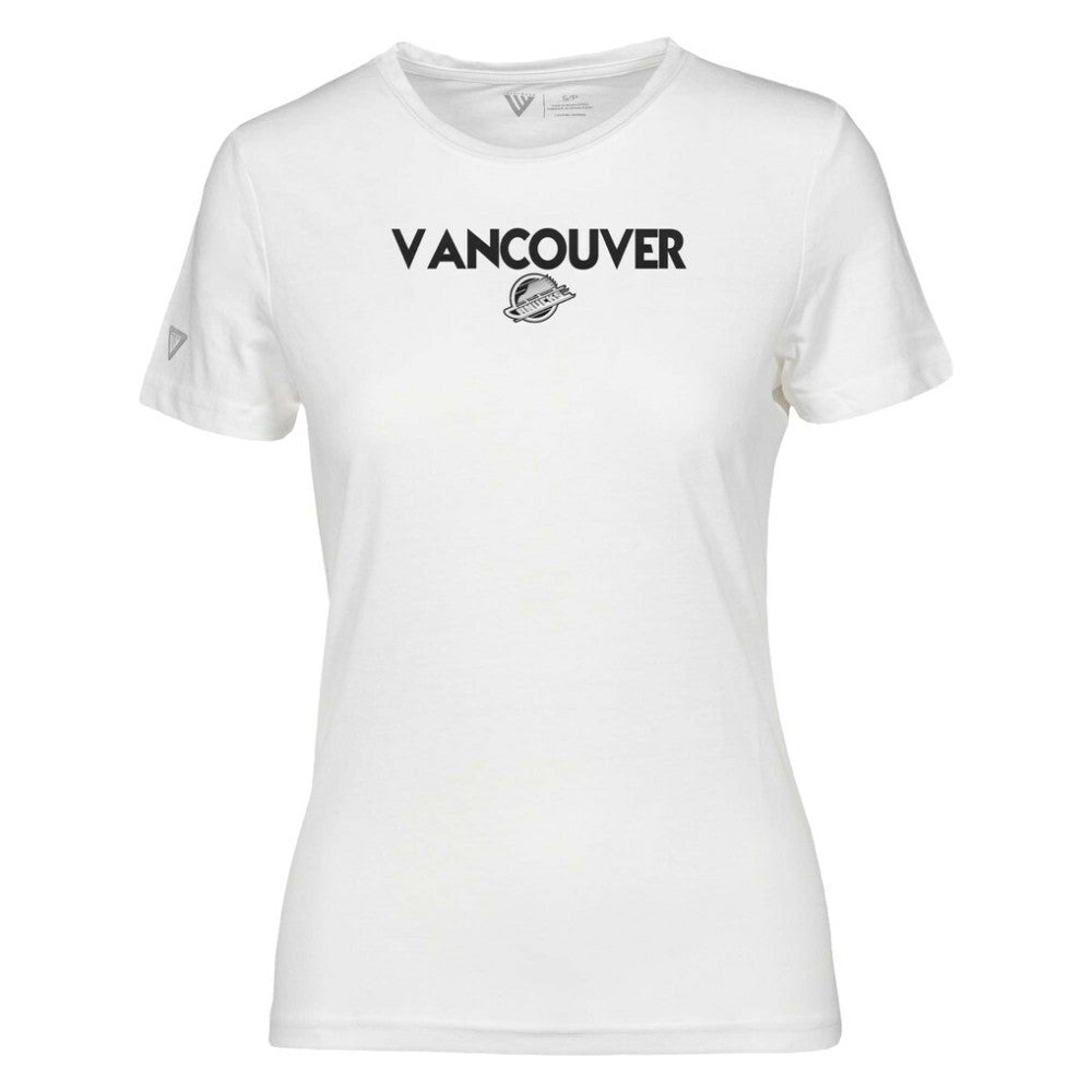 Vancouver Canucks Levelwear Women's Maddox City Capsule T-Shirt - White | US 201531206