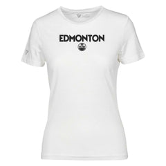 Edmonton Oilers Levelwear Women's Maddox City Capsule T-Shirt - White | US 201531214